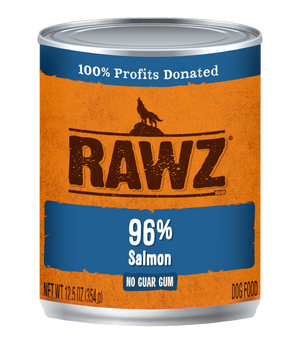Rawz 96% Salmon Pate Dog Food Can 12.5oz