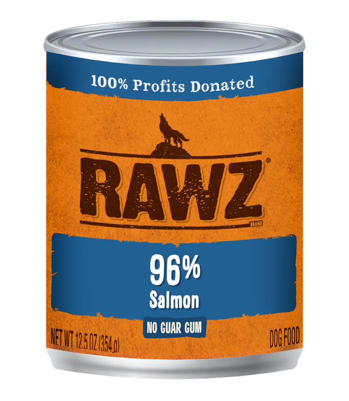Rawz 96% Salmon Pate Dog Food Can 12.5oz