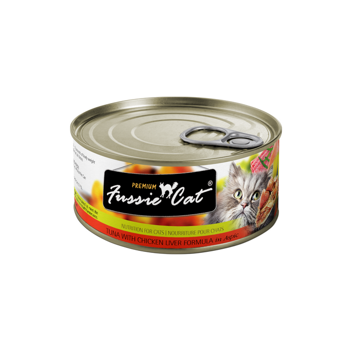 Fussie Cat Premium Tuna & Chicken Liver Canned Food