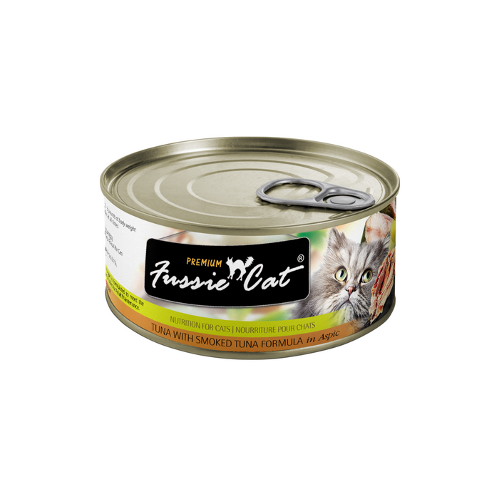 Fussie Cat Premium Tuna & Smoked Tuna Can 2.8oz