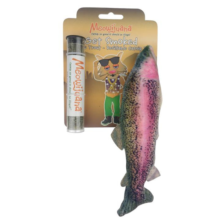 Meowijuana Get Smoked Refillable Trout Toy