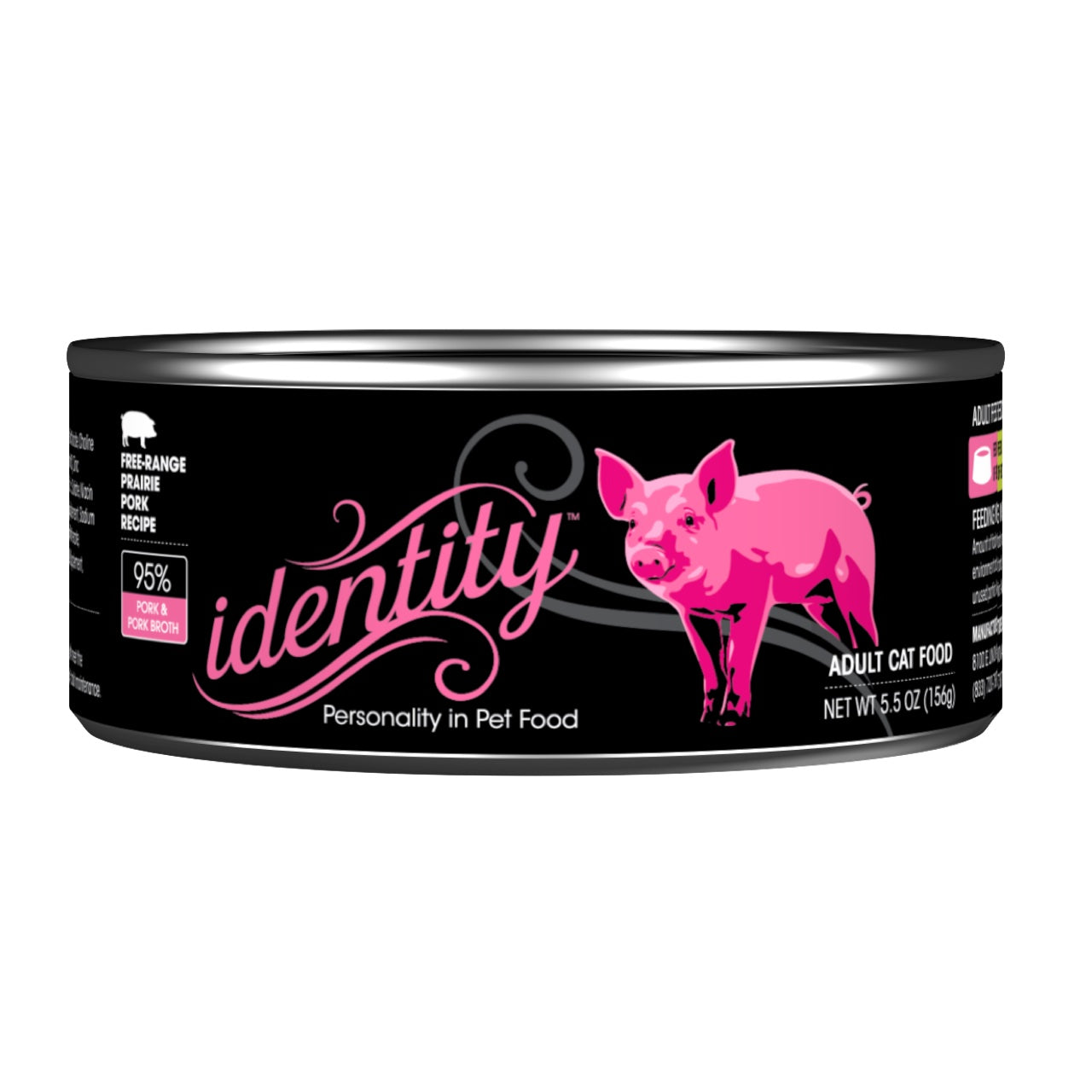 Identity 95 Free Range Prairie Pork Pork Broth Pat Wet Cat Food 5.5oz