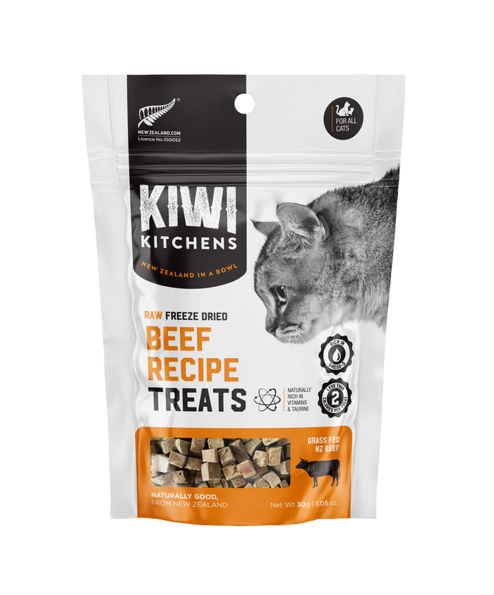 Kiwi Kitchens Cat Raw Freeze-Dried Beef Treats 1.05oz