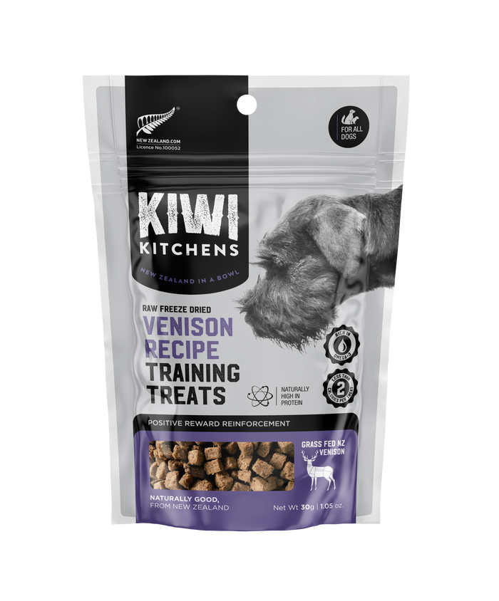 Kiwi Kitchens Raw Freeze-Dried Venison Training Treats 1oz