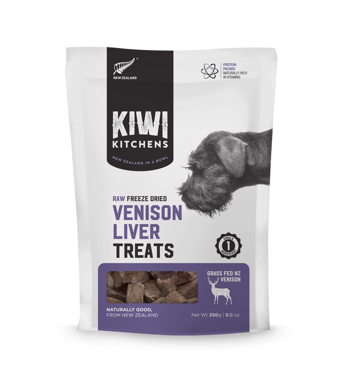 Kiwi Kitchens Raw Freeze-Dried Venison Liver Treats