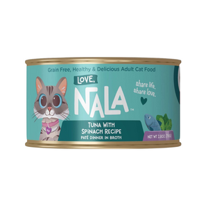 Love Nala Tuna with Spinach Recipe Paté Dinner In Broth Adult Cat Food