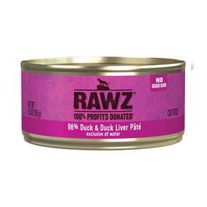 Rawz 96% Duck & Duck Liver Pate Can