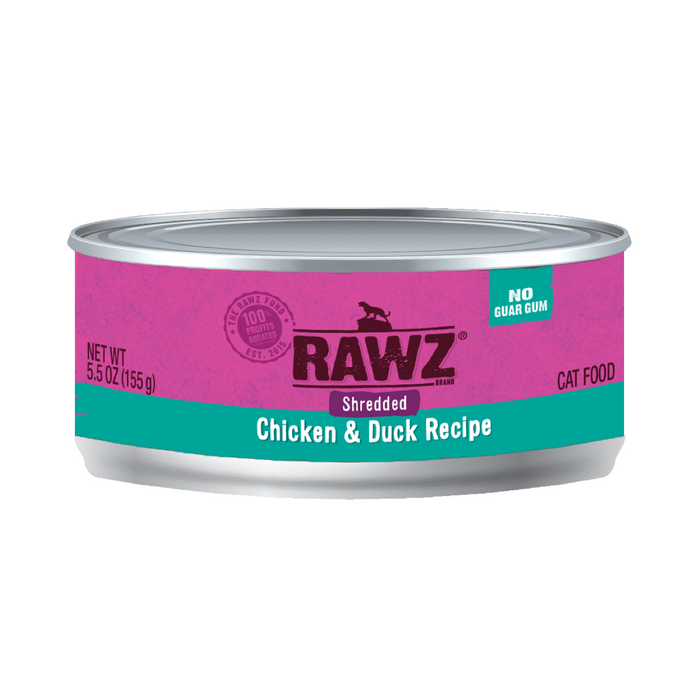 Rawz Shredded Chicken & Duck Cat Can