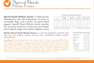 Canine Caviar Special Needs Chicken & Brown Rice Dog Food