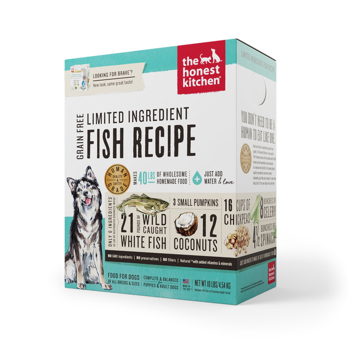 The Honest Kitchen Dehydrated Limited Ingredient Fish Recipe (Brave)