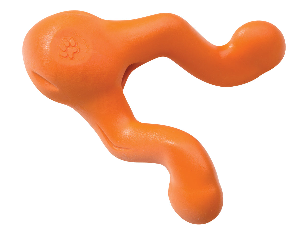 West Paw Large Tangerine Toppl Dog Toy