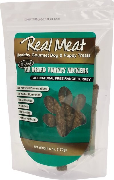 Real Meat Turkey Neckers Dog Chews