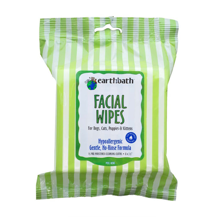Earthbath Hypoallergenic Facial Wipes (25ct)