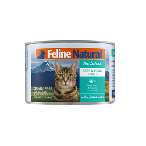 Feline Natural Beef & Hoki Cat Food Can 6oz