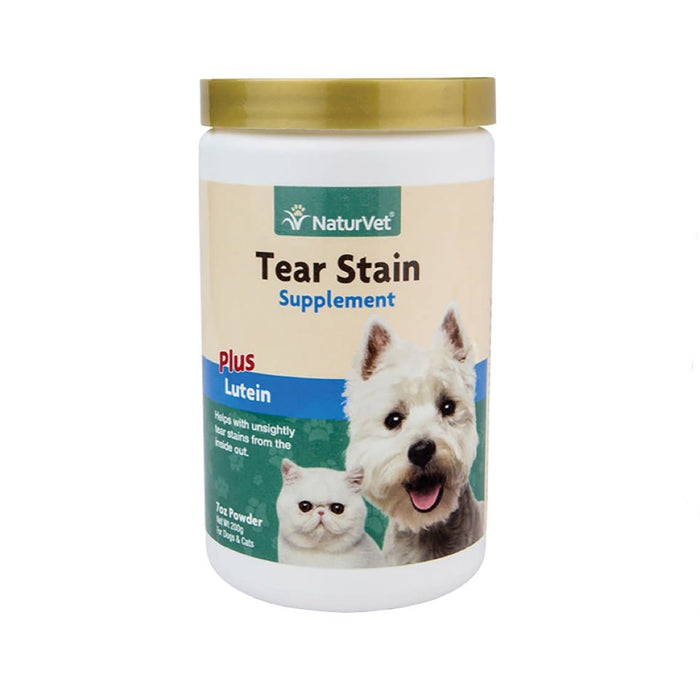 NaturVet Tear Stain Supplement Powder for Cats and Dogs